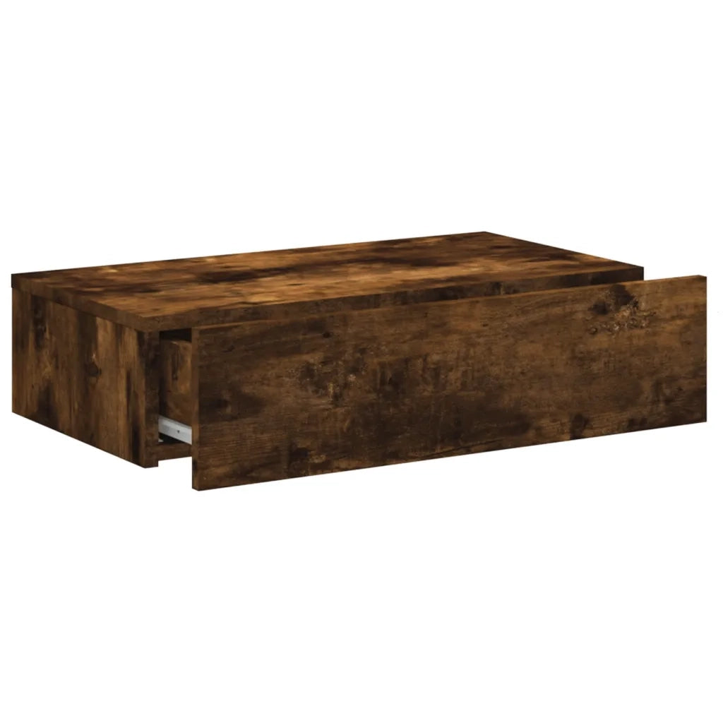 Mobile Porta TV con Luci LED-Mobile per TV-Credenza TV Rovere Fumo 60x35x15,5 cm