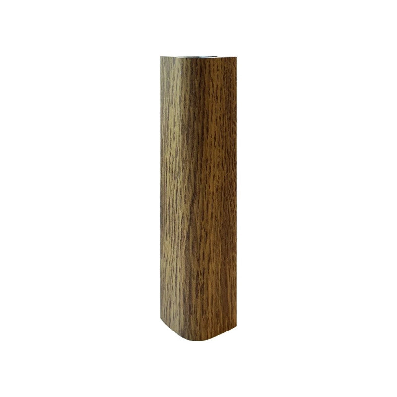 Angolare per zoccolo 90° R12 in rovere H 10 cm.