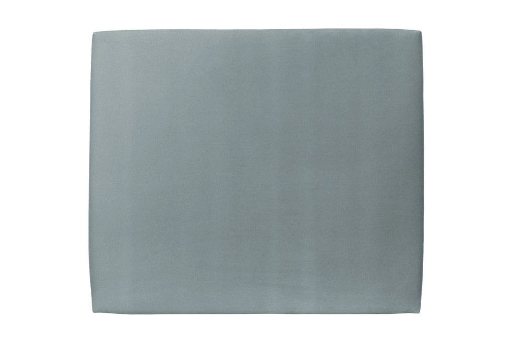 Testiera in tessuto in velluto grigio blu liscio L180 cm