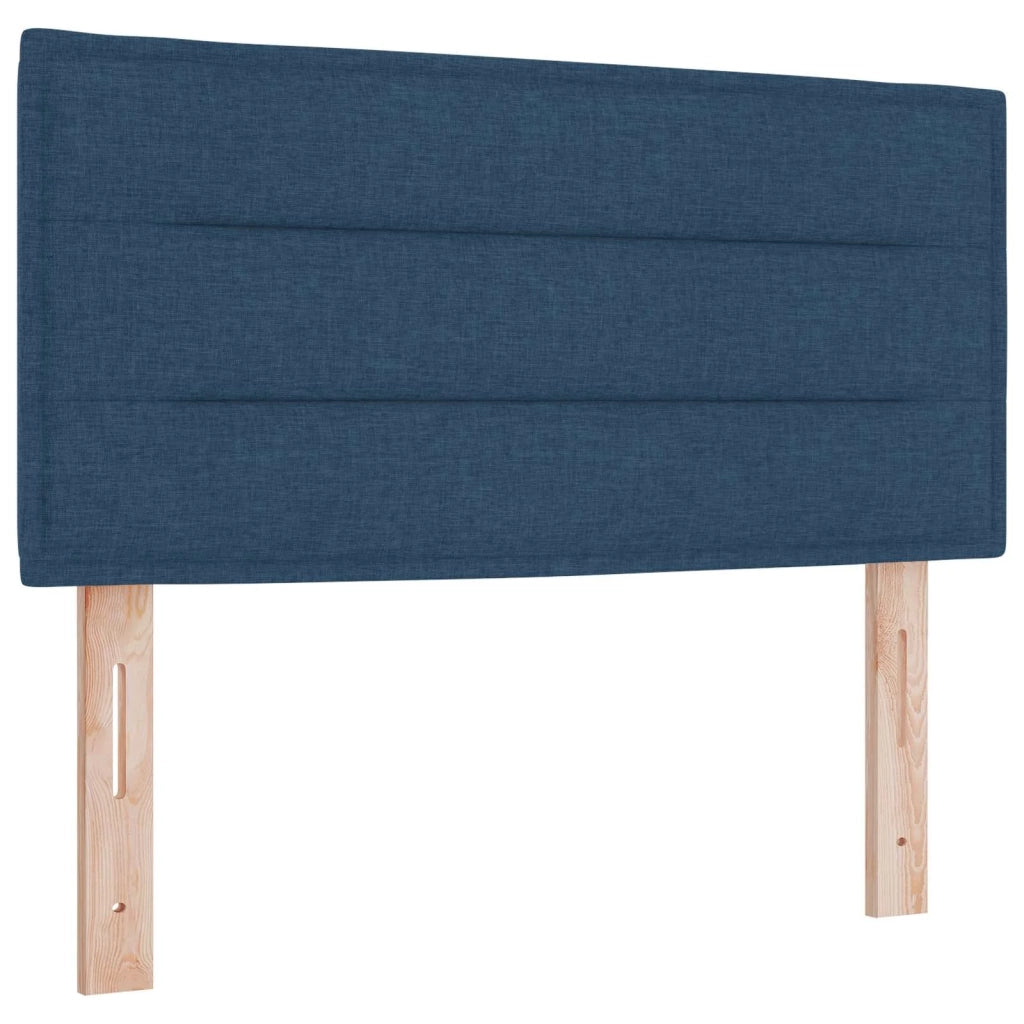 Letto box spring con materasso Blu 120 x 200 cm Tessuto 3450452