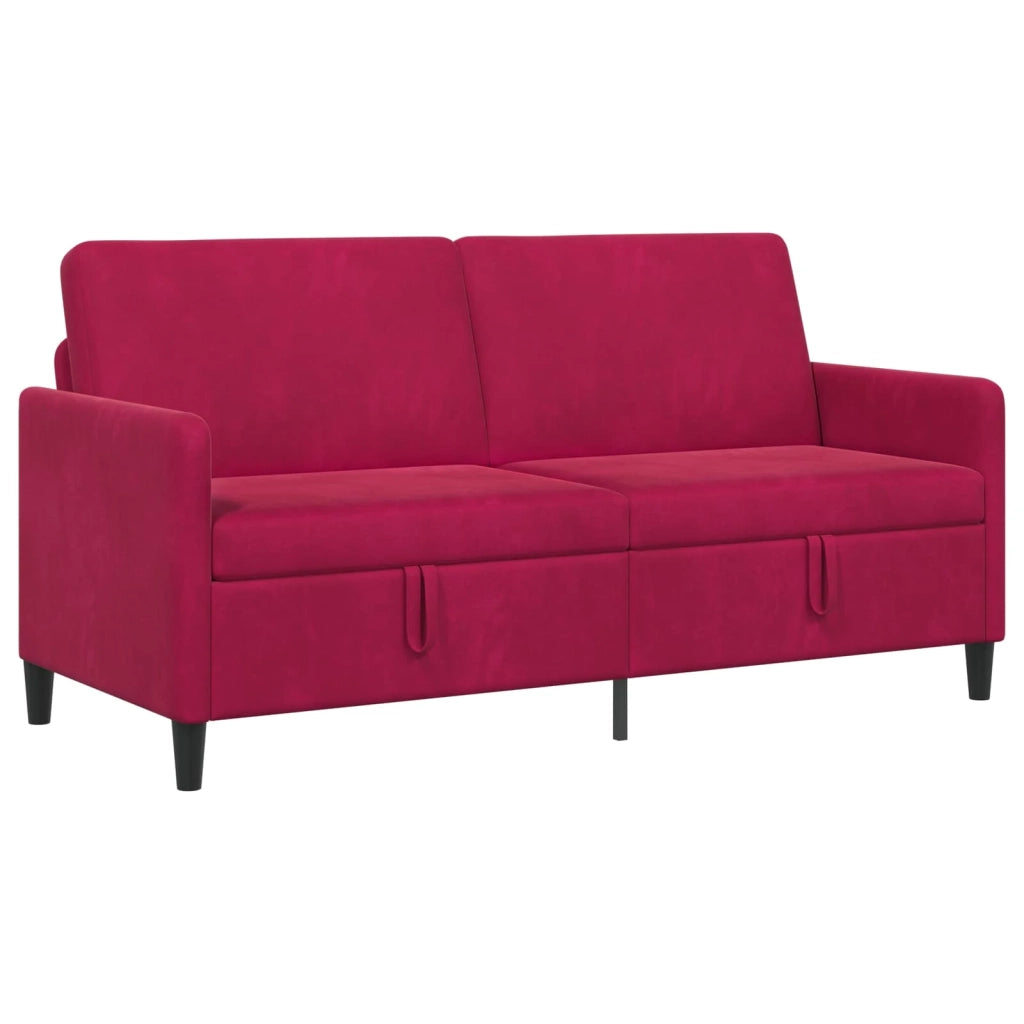 Divano con Storage Rosso Vino 172 x 78 x 87 cm Poliestere 42036966