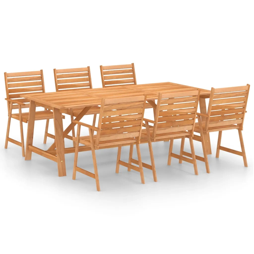 Set Pranzo da Giardino 7pz in Legno Massello di Acacia 3057846