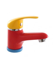 Miscelatore lavabo per bambini tricolore senza sifone