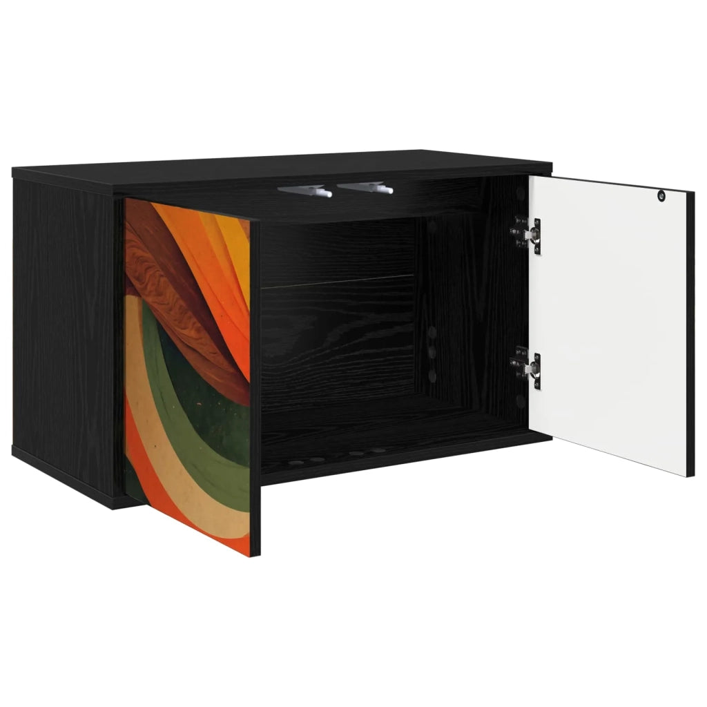 Mobile TV da Parete BONN 69 x 33 x 40 cm Rovere Nero 8007134