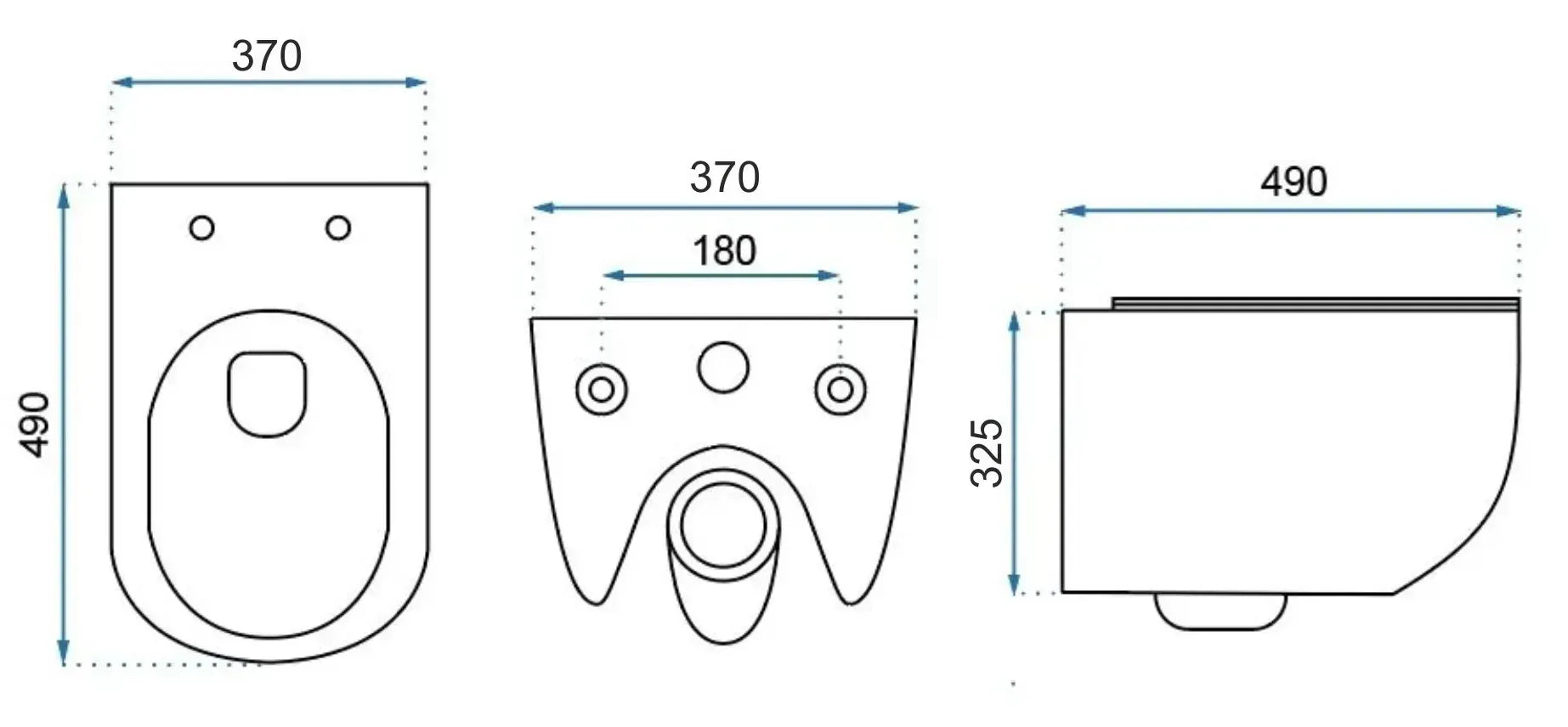 Vaso Wc Sospeso Rea Carter Tornado Aiax Shiny