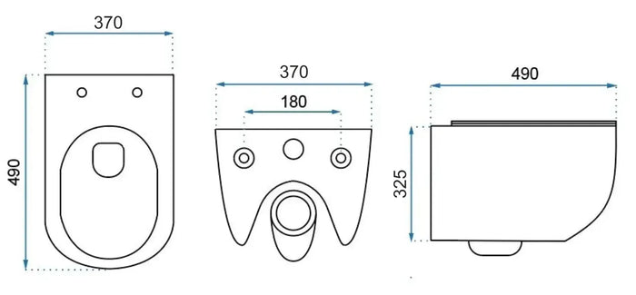 Vaso Wc Sospeso Rea Carter Tornado Aiax Shiny