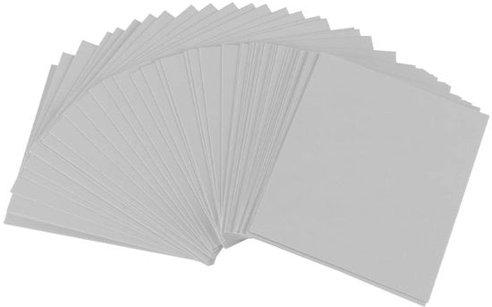 Carton di biglietti di ringraziamento 50 pezzi - Mini biglietti - Visite - 8,8 x 7,6 cm - Biglietti di ringraziamento