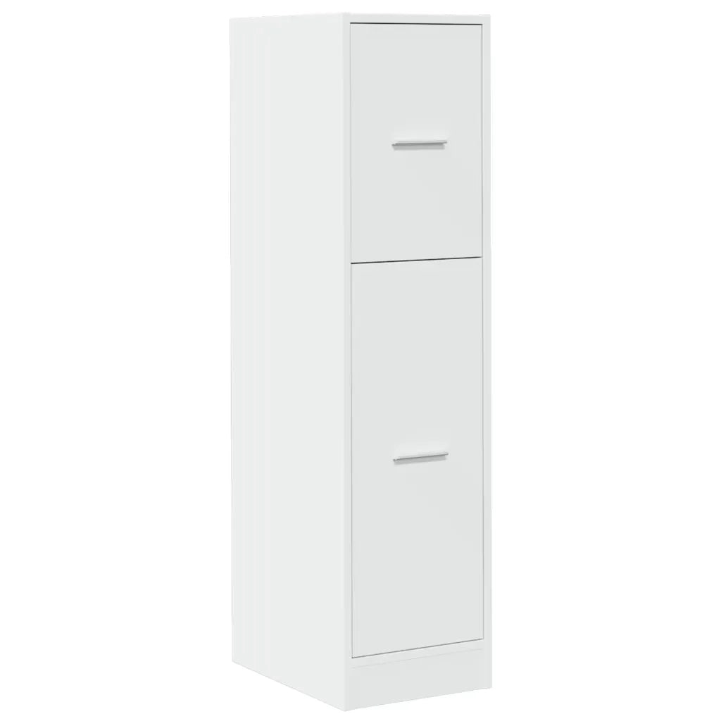 Armadietto da Farmacia Bianco 30x41x118 cm in Truciolato