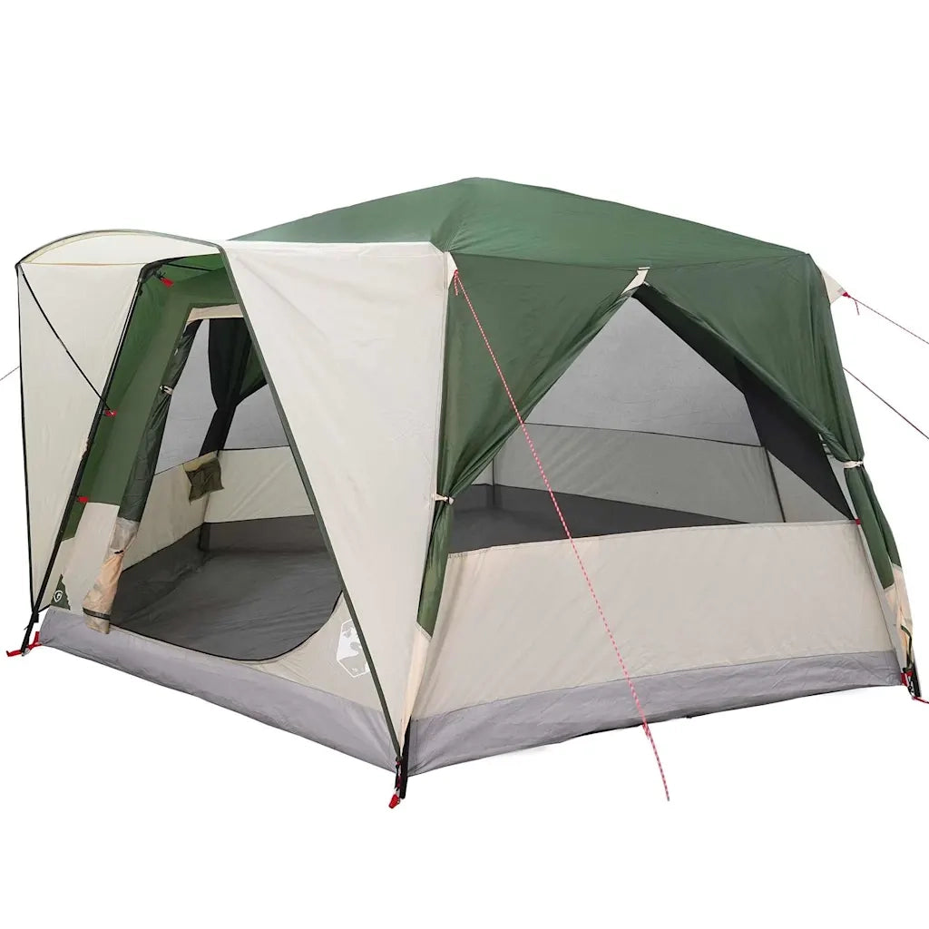 Tenda Cabina 7-Persone con tetto Verde 400 x 350 x 212 cm