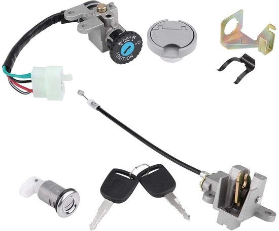 Chiave a Sostegno - Set 1 - 5 Viti a Testa - Metallo/Plastica - Argento/Nero - Alta Qualità - Chiave a Sostegno