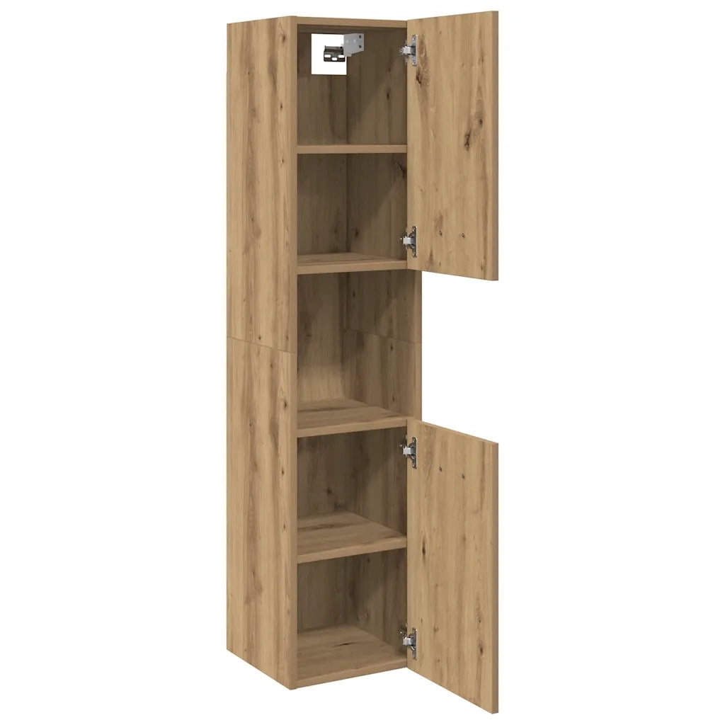 Mobile Pensile Bagno Rovere Artigianale 30x30x130cm Truciolato 856222