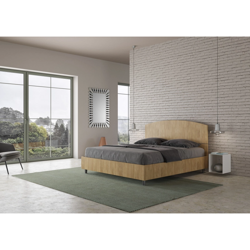 Letto Matrimoniale 160x200 cm Dora - Contenitore,Quercia Natura