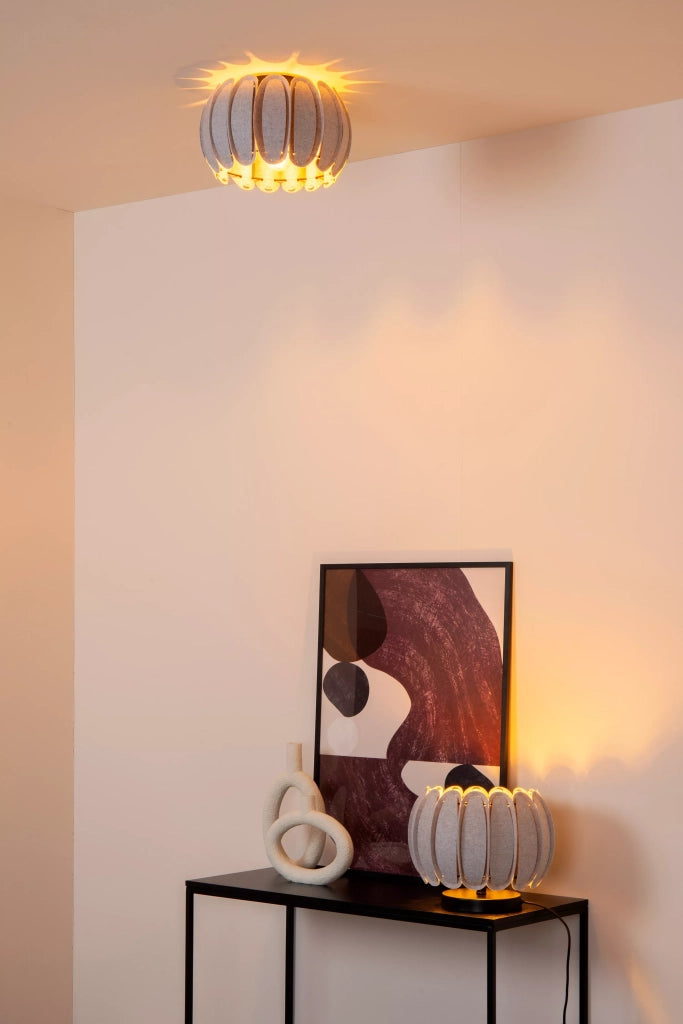 Lampada da tavolo moderna grigia Spencer E27 Lucide