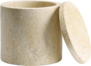 Bacetto di conservazione in marmo - Materiale naturale e cremo con coperchio