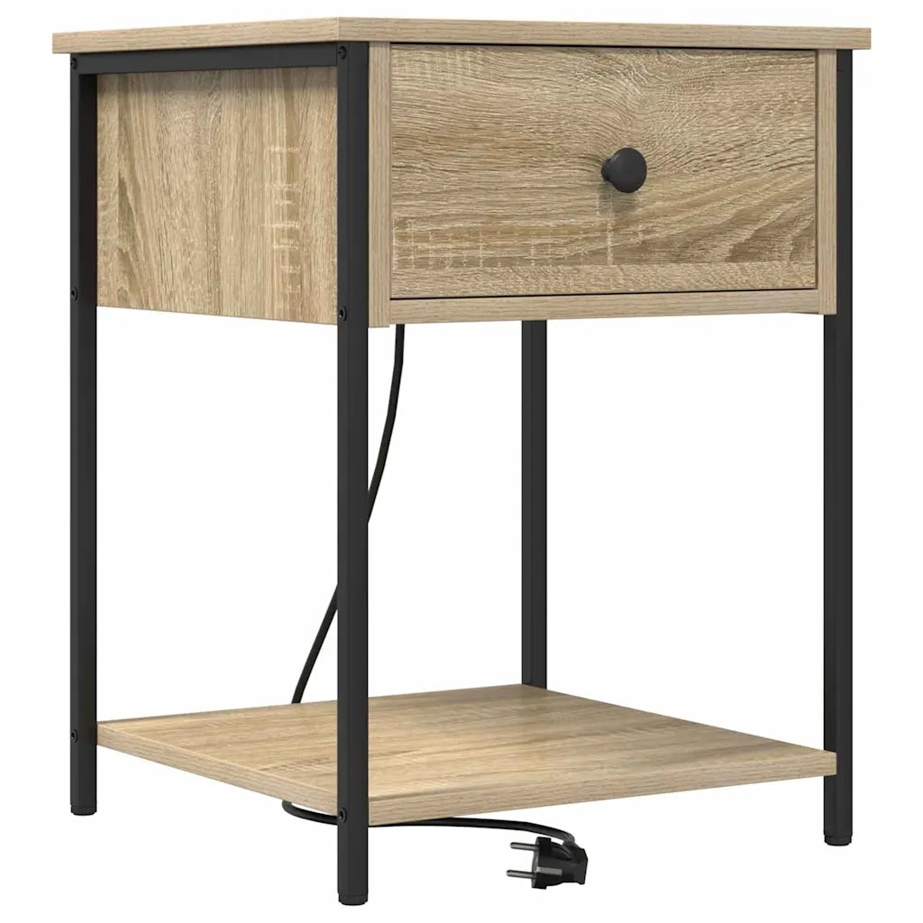 Set di 2 Comodini | Armadio da Notte | Mobiletto da notte Rovere Sonoma 42 x 41 x 56 cm
