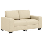 Divano | Divano da soggiorno | Sofa a 2 Posti Crema 160x77x82 cm in Tessuto