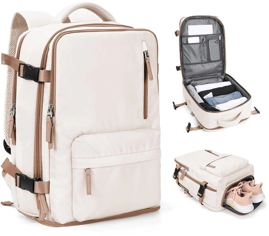 Borsa a Spalla per Viaggio Ryanair per Bagaglio a Mano Donna per Sotto Sedile Borsa da Cabina per Viaggiatore Borsa a Mano per Viaggio Impermeabile Uomo con Scatola per Scarpe per Laptop da 14 Pollici