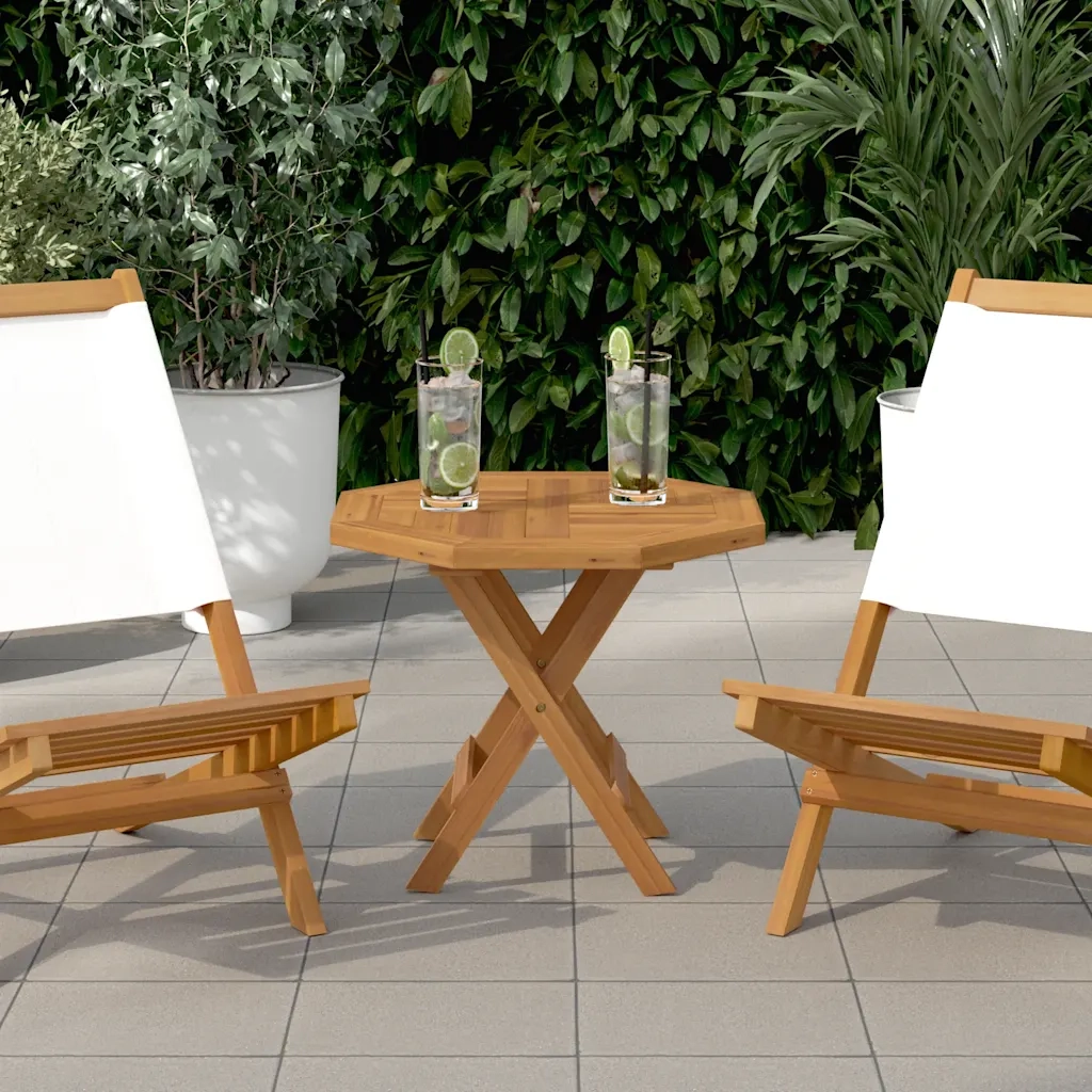 Piano per Tavolo 50x50x2,5 cm Ottagonale Legno Massello Teak 366663