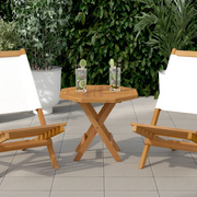 Piano per Tavolo 50x50x2,5 cm Ottagonale Legno Massello Teak 366663
