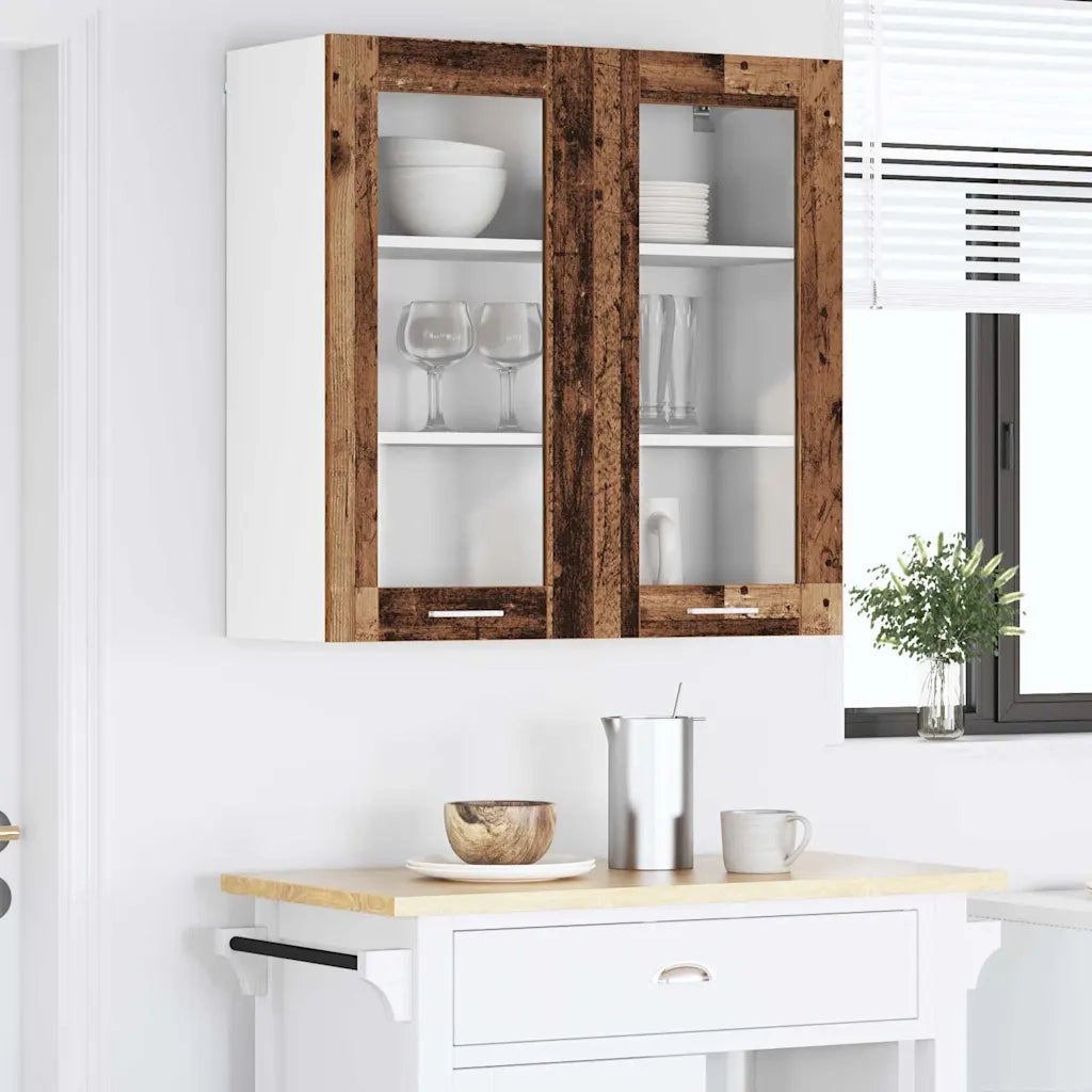 Armadio pensile Legno vecchio 80 x 31 x 80 cm Legno multistrato