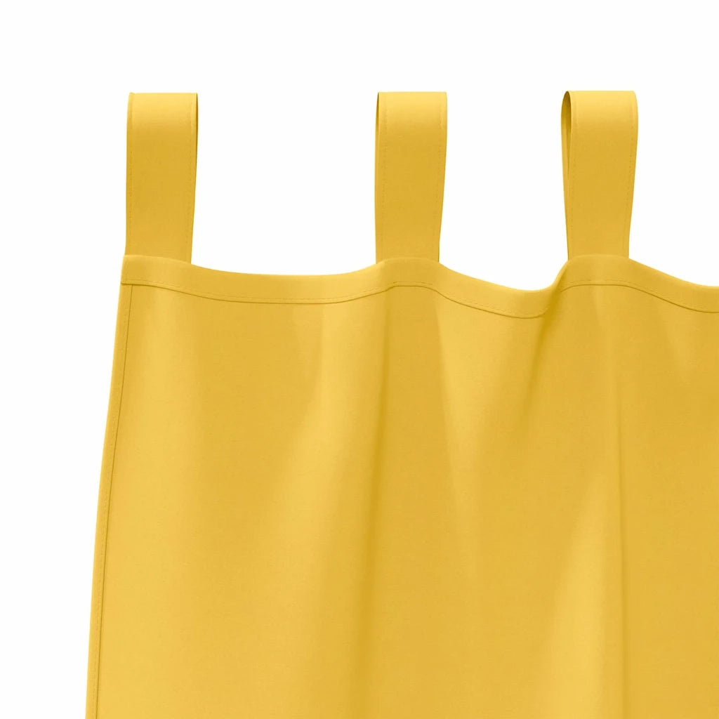 Tende Blackout con Anelli 2 pcs Giallo senape 245 x 140 cm 4107616