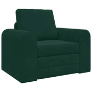 Divano letto | Sof¨¤ letto | Letto singolo Verde Scuro 98 x 71 x 83 cm Velluto