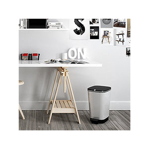 PATTUMIERA CON PEDALE STEEL GRIGIA LT 35