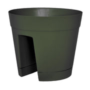 VASO RINGHIERA REGINA D.30XH26CM VERDE CON SOTTOVA