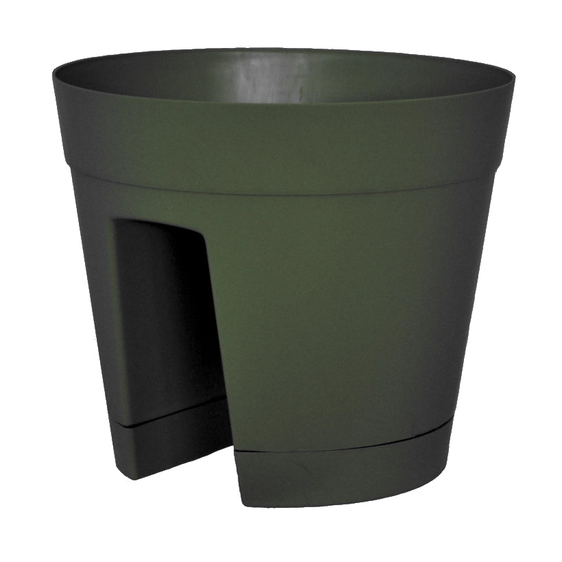 VASO RINGHIERA REGINA D.30XH26CM VERDE CON SOTTOVA