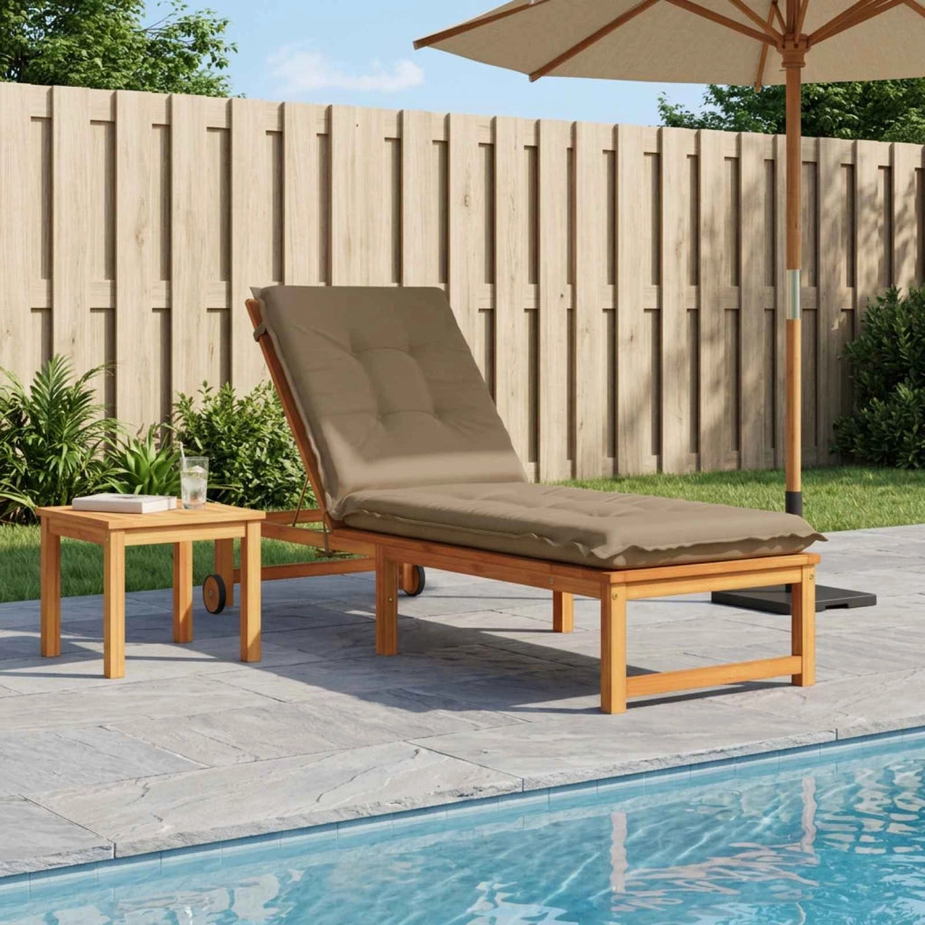 Cuscino per Lettino GEMERT 100% Poliestere Tortora 947366