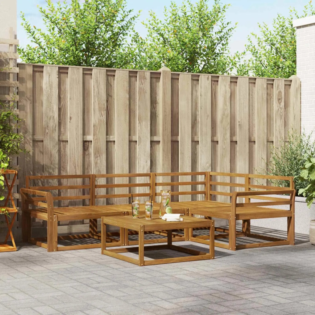 Set di divani da esterno 5 pcs Naturale 3367542