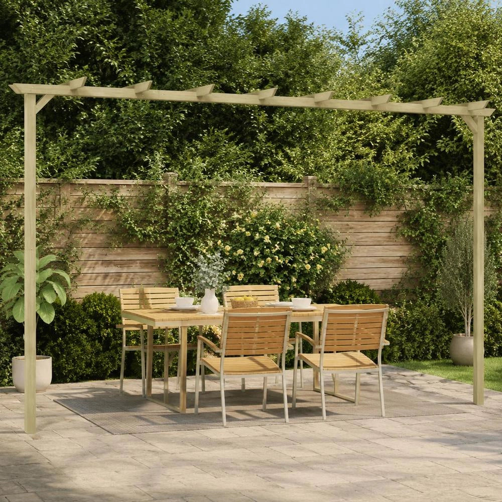 Garden Pergola, Pine Wood, Impregnated, 360x200x60 Cm