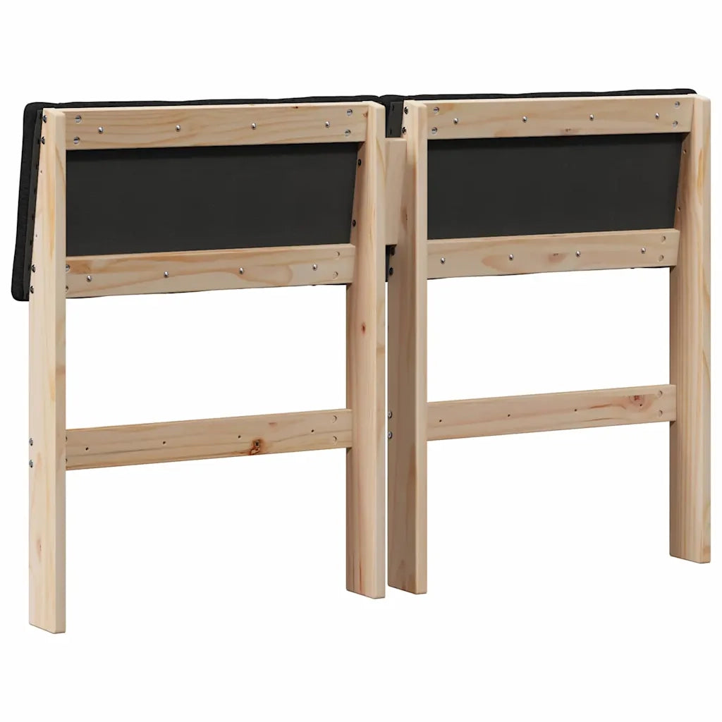 Testiera imbottita-Testiera con Cuscini-Testata Talpa 120 cm Pino massello 529841