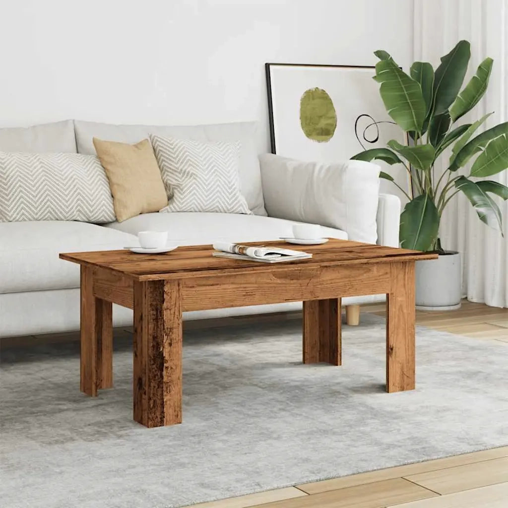 Tavolino Salotto Legno Antico 100x60x42 cm in Legno Multistrato 855958