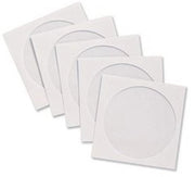 Set di Protezione per CD - Fusti di Carta - Vista di Controllo - Bianchi - Ideali per Ufficio e Casa - Pacchetto da 50