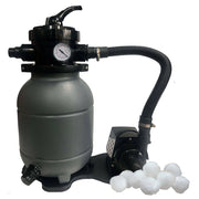Gruppo Filtrante da 4,5 m³/h con Timer, Manometro e Sfere Filtranti