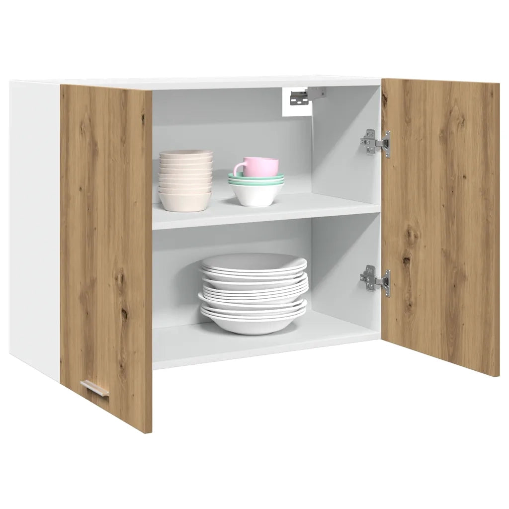 vidaXL Mobile Pensile “Lyon” Rovere Artigianale 80x31x60 cm