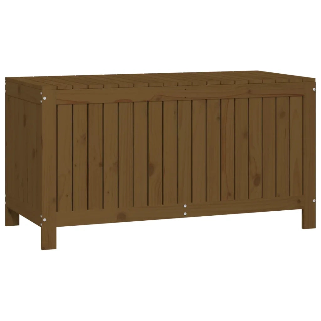 Contenitore da Giardino Ambra 121x55x64 cm Legno Massello Pino