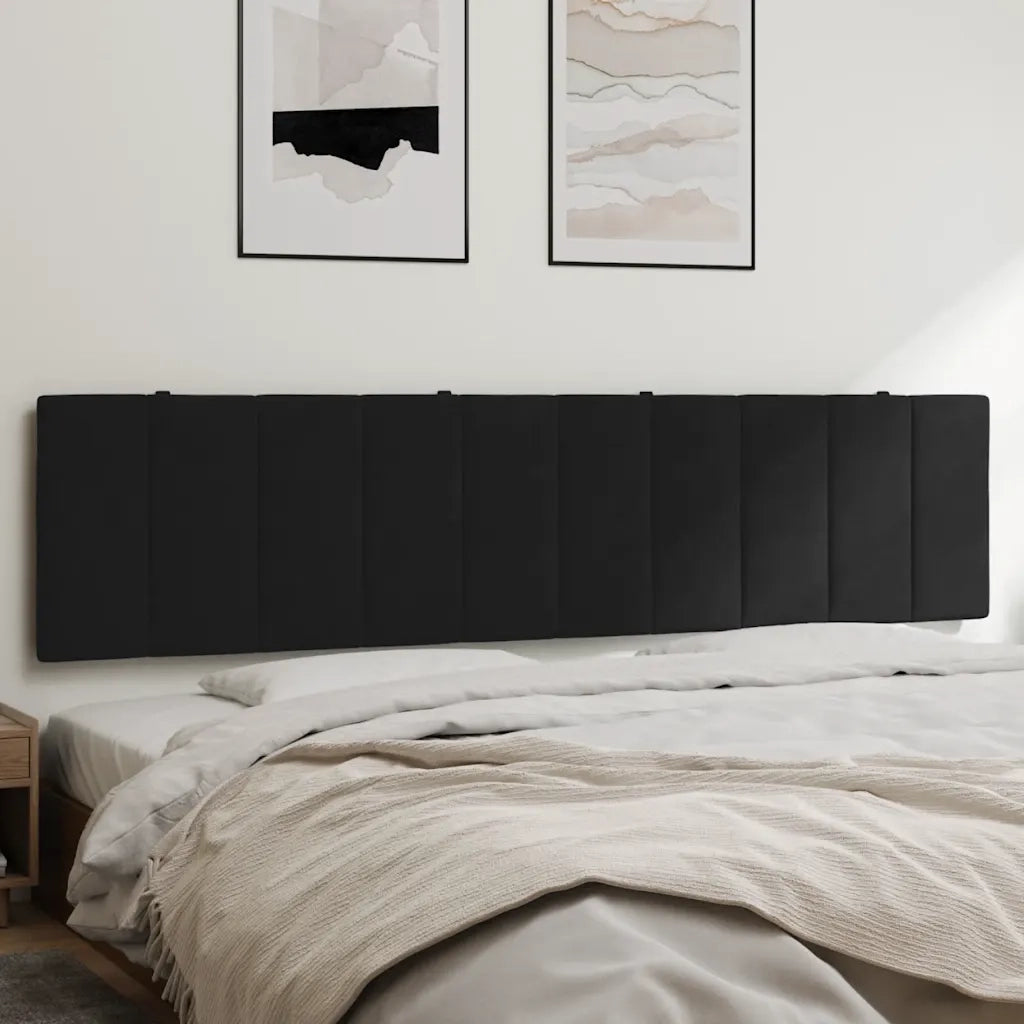 Cuscino Testiera Hanko Nero 200 cm in Velluto CFW2227287