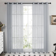 Set di tende trasparenti - elegante e confortevole - set da 2 - 140 x 180 cm - poliestere