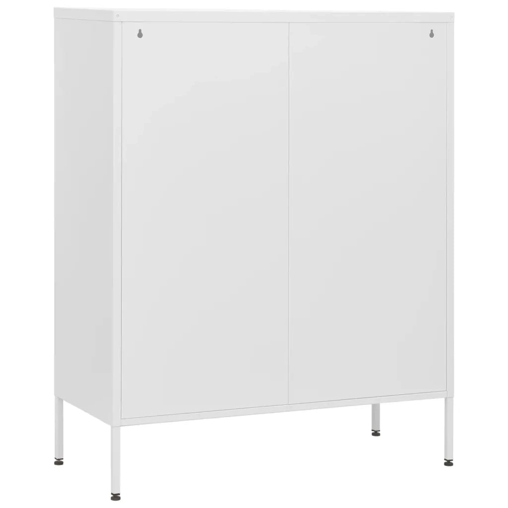 Cassettiera Bianca 80x35x101,5 cm in Acciaio CFW9647139