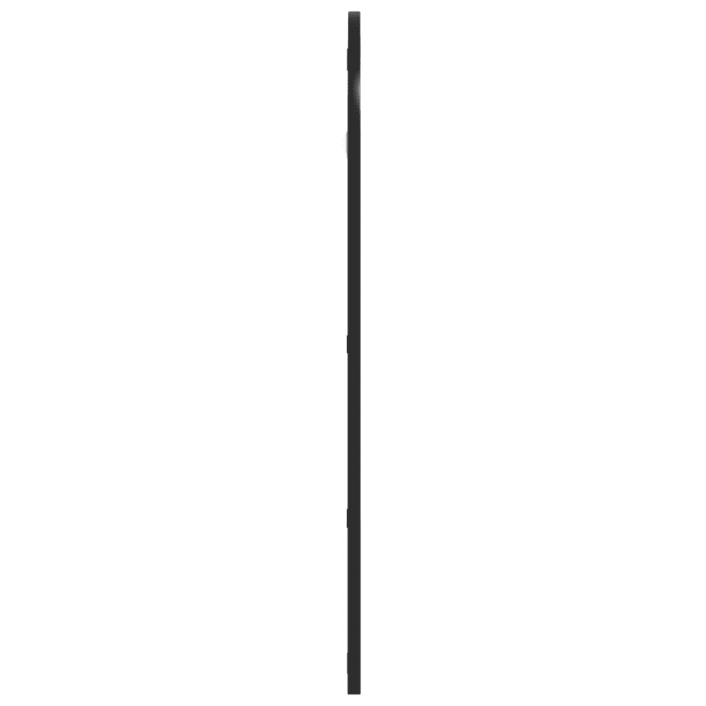 Specchio da Parete Nero 40x80 cm Arco in Ferro 358625