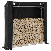vidaXL Rastrelliera per Legna con Copertura Antipioggia 200x40x200 cm