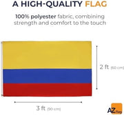 Vela Colombia 90x60 cm - Vele Colombiaanse 60 x 90 cm - Bandiera 2x3 ft Alta qualità