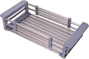 Wastafel estensibile Drainer - Interrabbile scarico - Organizzatore per piatti - Verdure Frutta