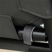 DONDOLO 2 POSTI CON TETTUCCIO REGOLABILE E CUSCINI IN ACCIAIO E POLIESTERE 144X117X173 CM GRIGIO