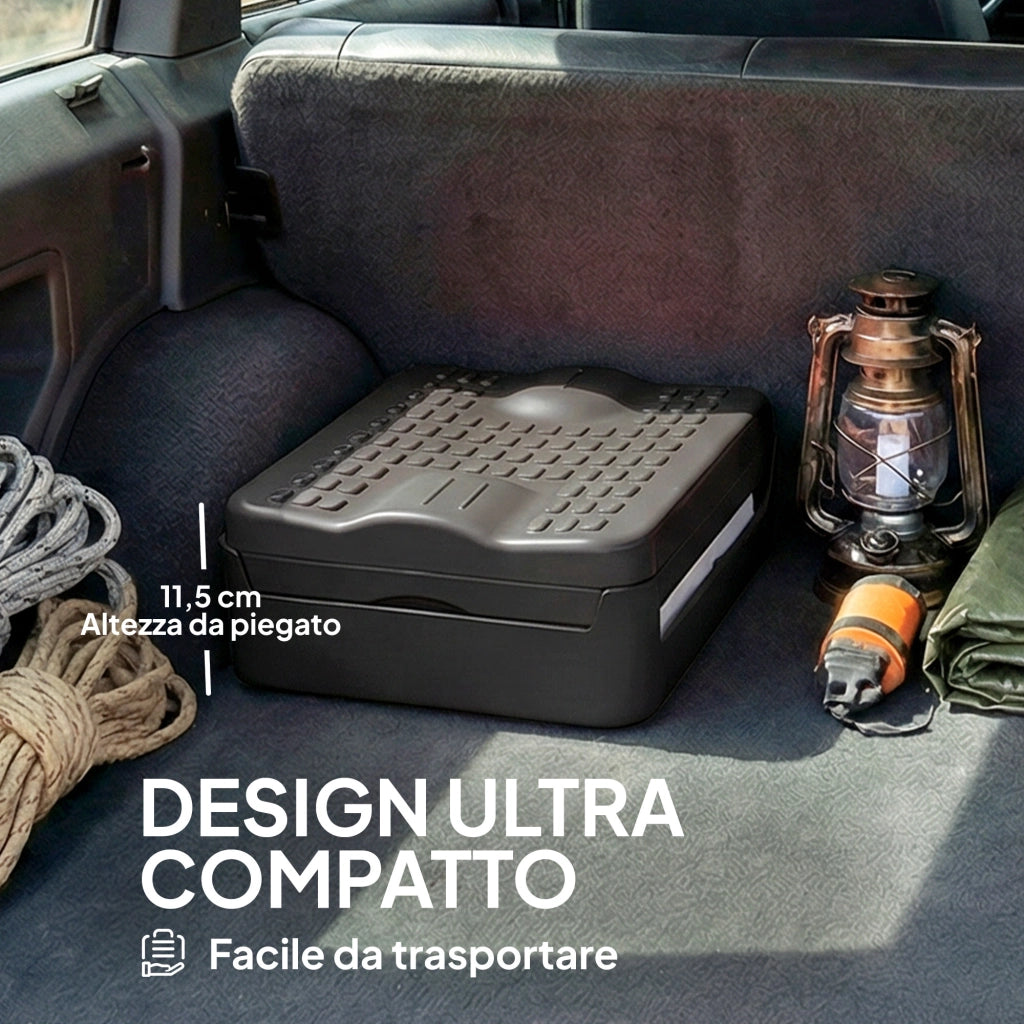 WC Portatile ¨C zephmum ¨C Grigio Scuro 34x29x20 cm