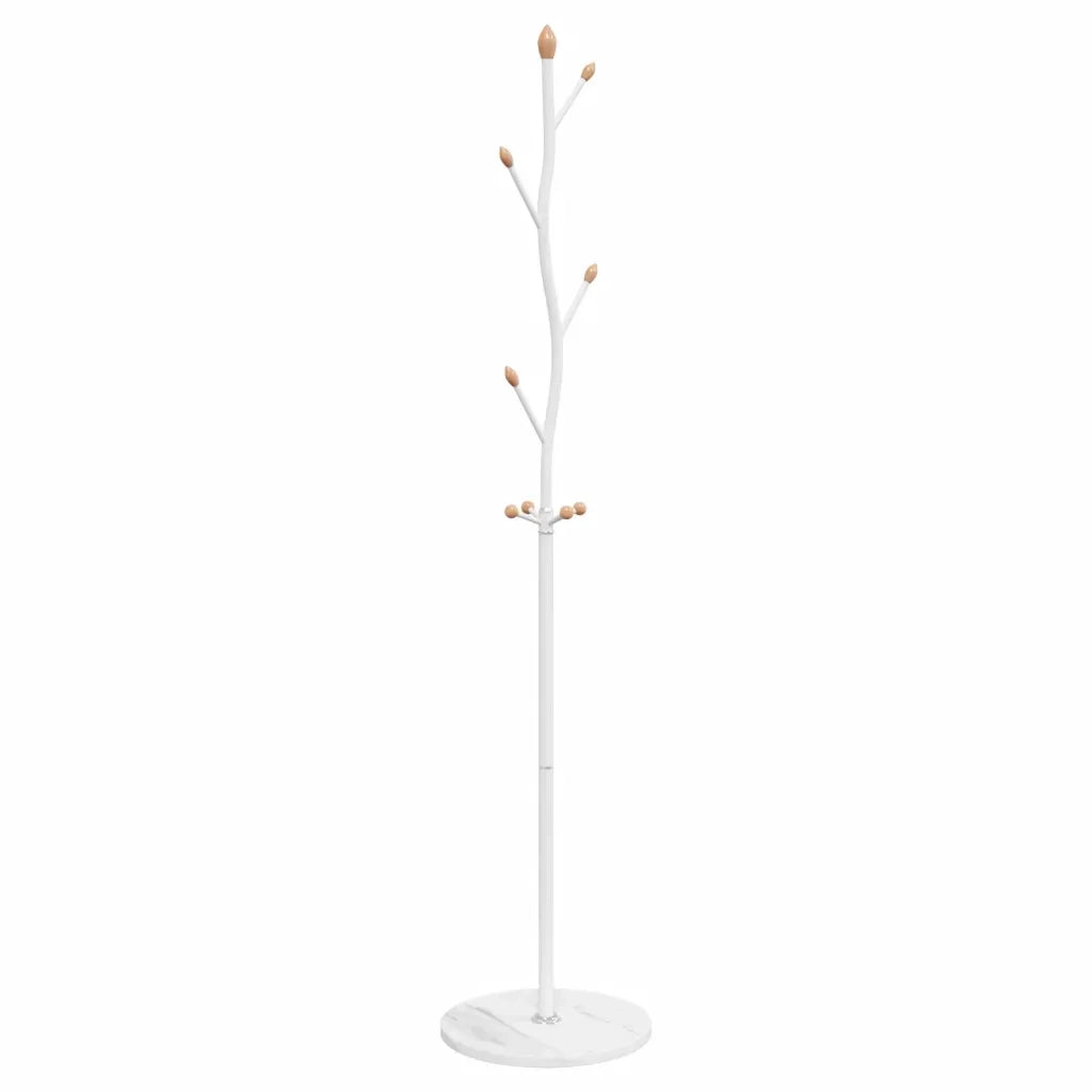 Appendiabiti Bianco 177 cm in Ferro Verniciato a Polvere 377093