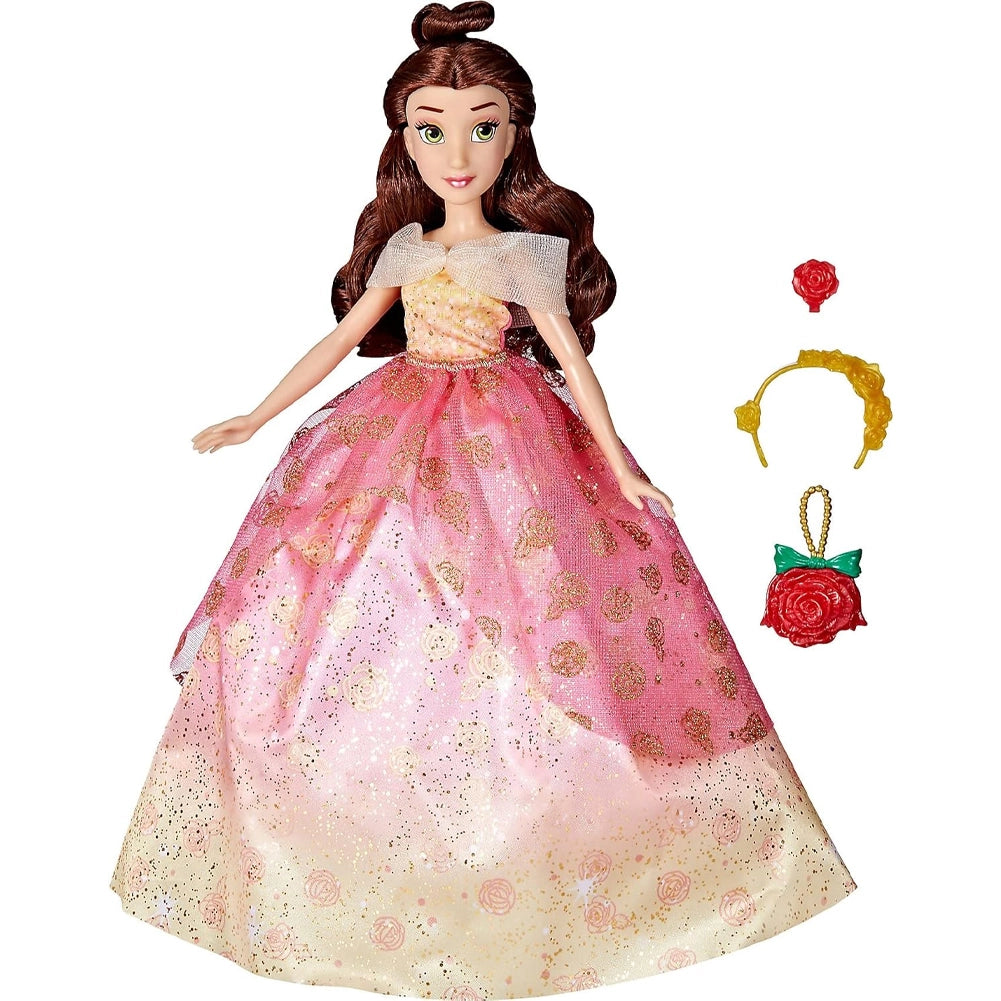 Disney Princess Life Bambola Belle Bella e La Bestia 7 Accessori Idea Regalo