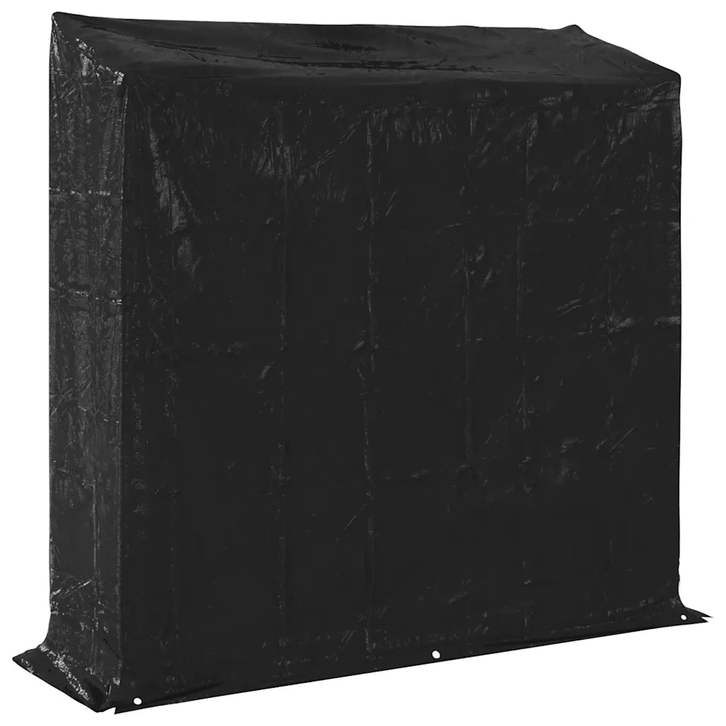 vidaXL Rastrelliera per Legna con Copertura Antipioggia 200x60x200 cm